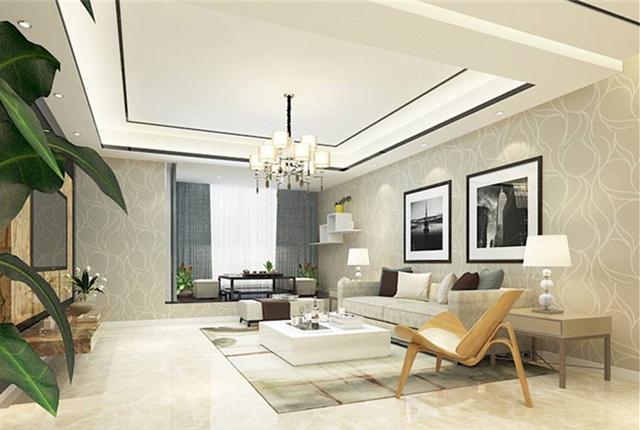 師傅在吊頂上加一圈線條，效果居然這么美