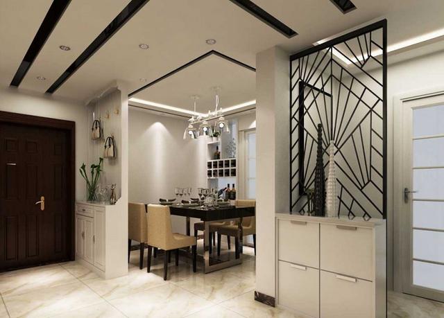 師傅在吊頂上加一圈線條，效果居然這么美